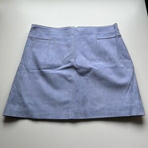 H&M Women’s Blue Suede Skirt - Size 10